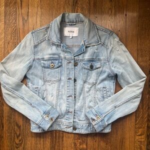 Pistola Light Blue XS Distressed Denim Jacket
